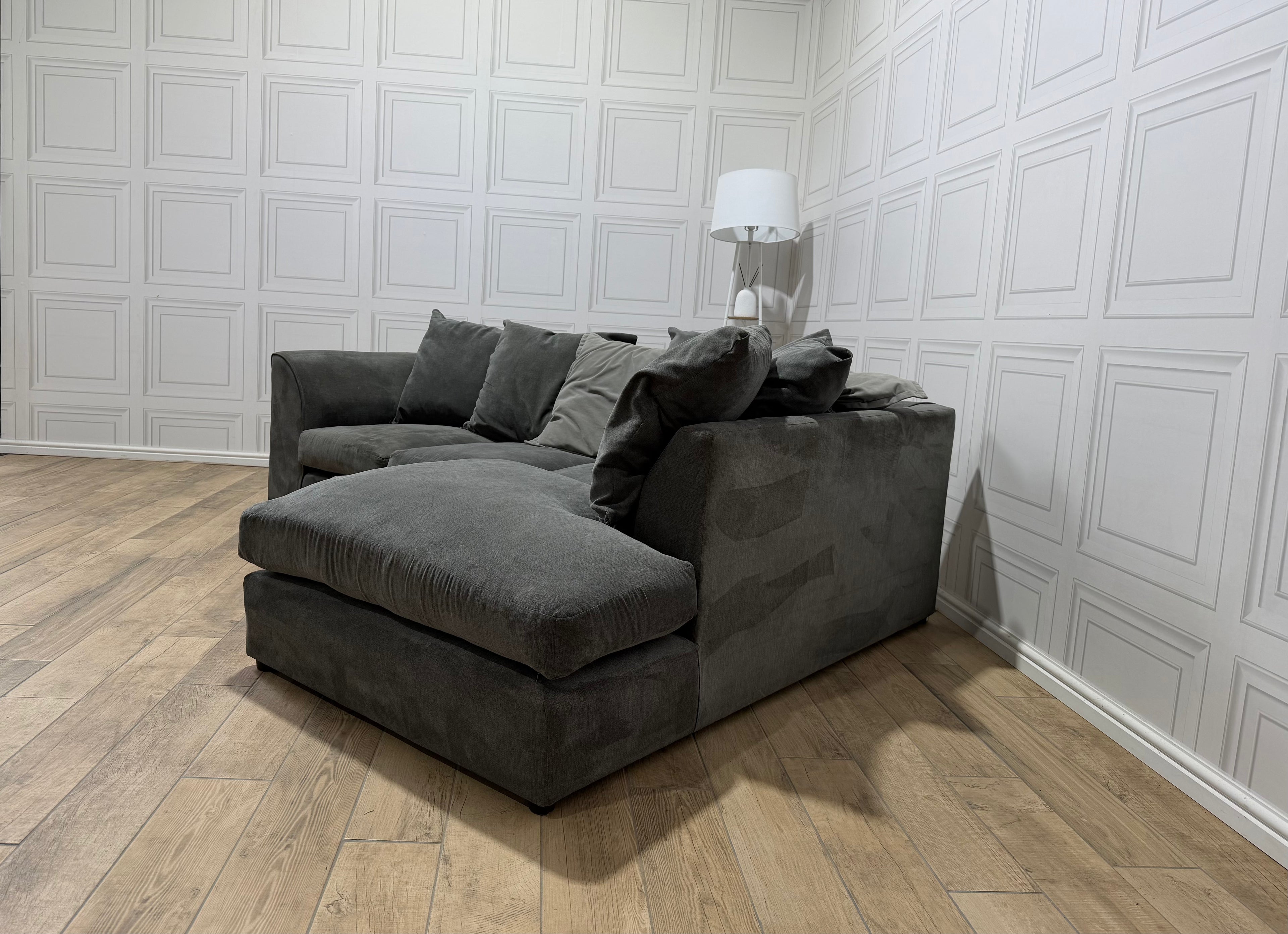 Grey Corner Sofa - Delivery Available - Payment On Delivery - Cheshire Based 