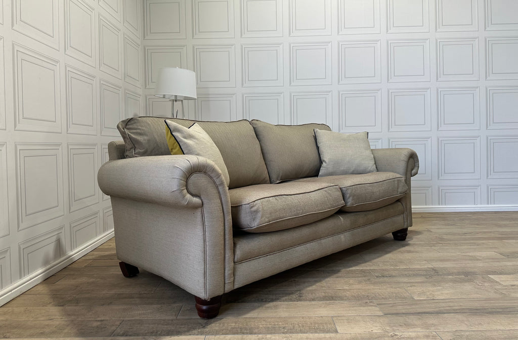 Laura Ashley 2/3 Seater Beige Sofa - Delivery Available