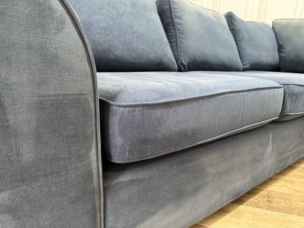 Navy Blue DFS Orka Corner Sofa - Delivery Available