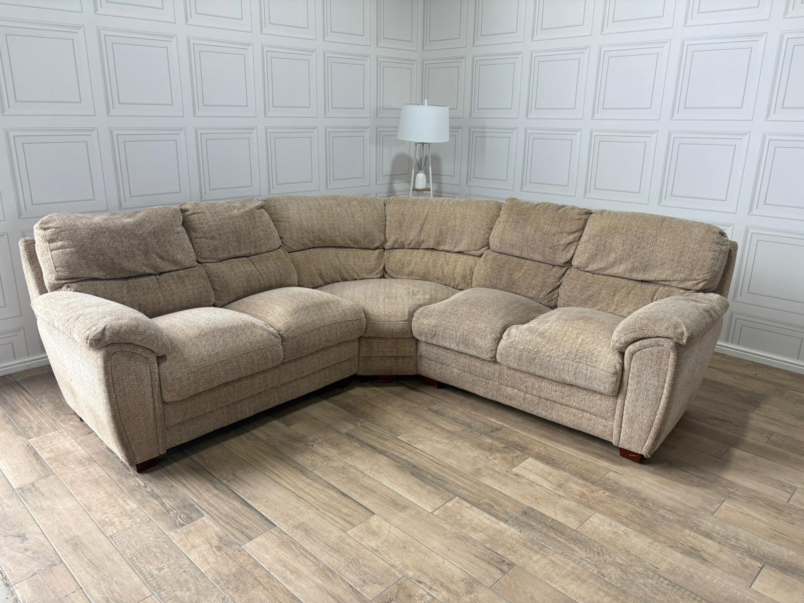 Furniture Village Beige Corner Sofa - Delivery Available - Payment On Delivery