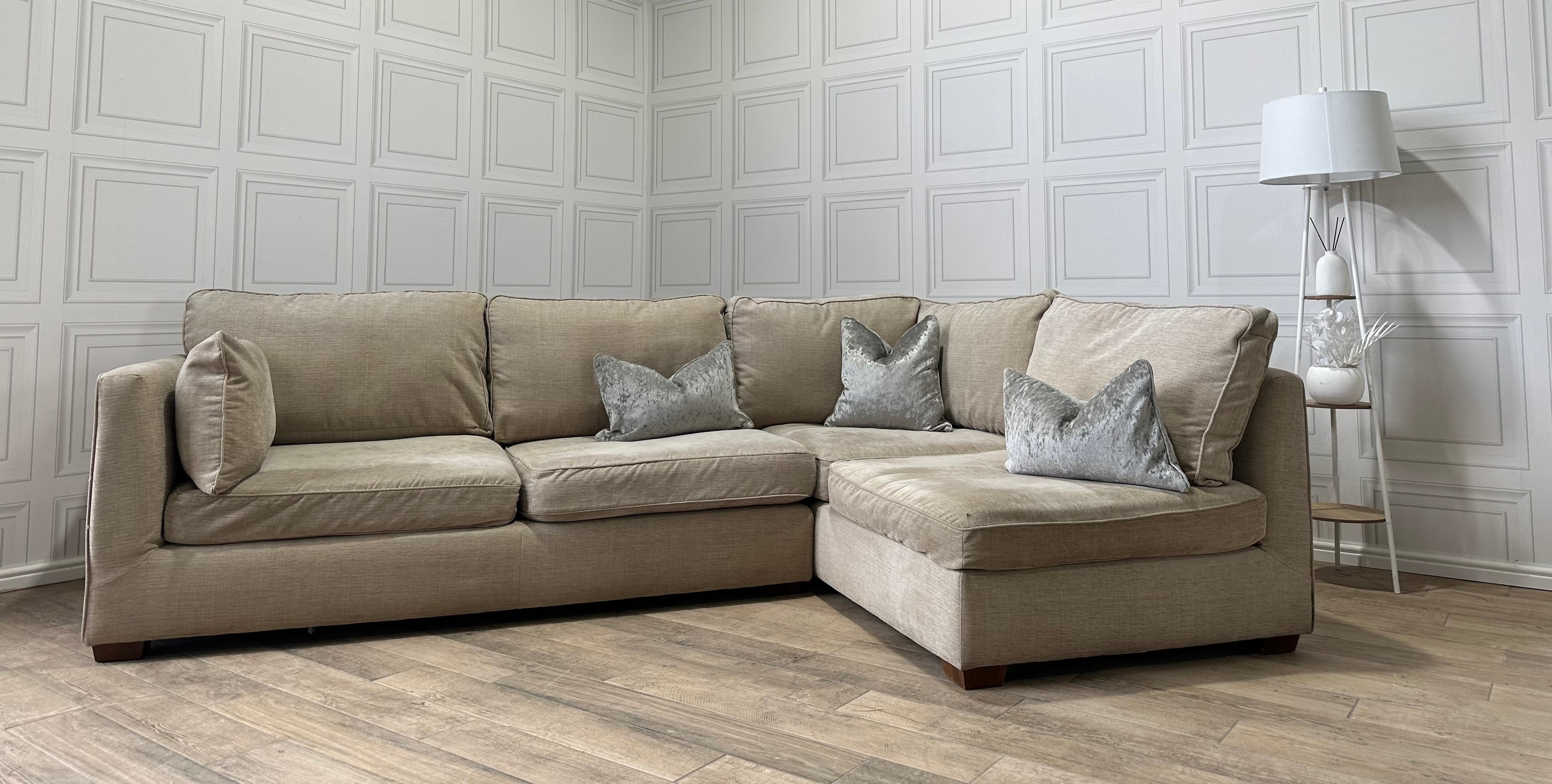 Marks & Spencer Beige Corner Sofa - Delivery Available - Payment On Delivery - Cheshire Based