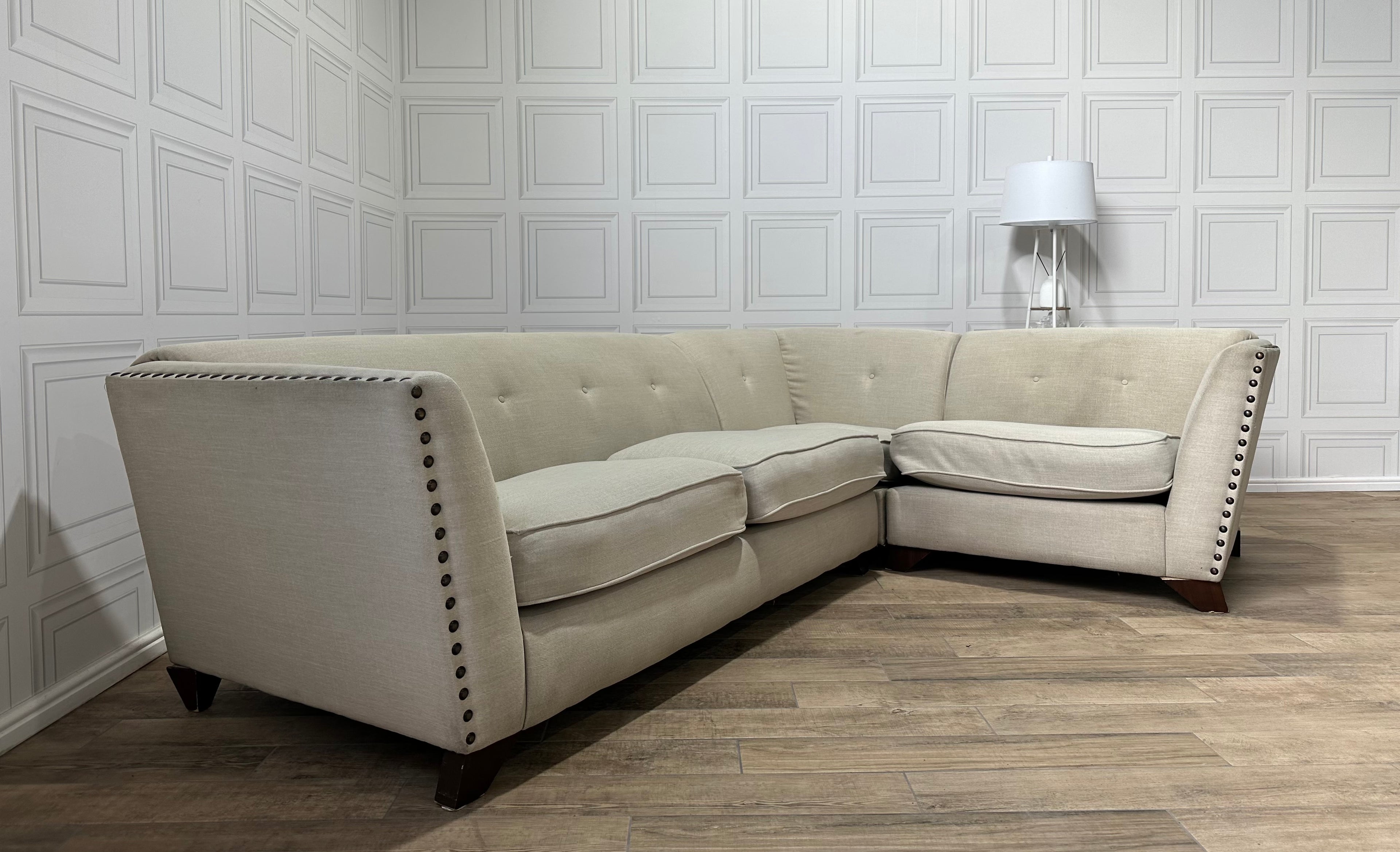 Large Sofology Cream/Beige Corner Sofa - Delivery Available - Payment On Delivery - Cheshire Based