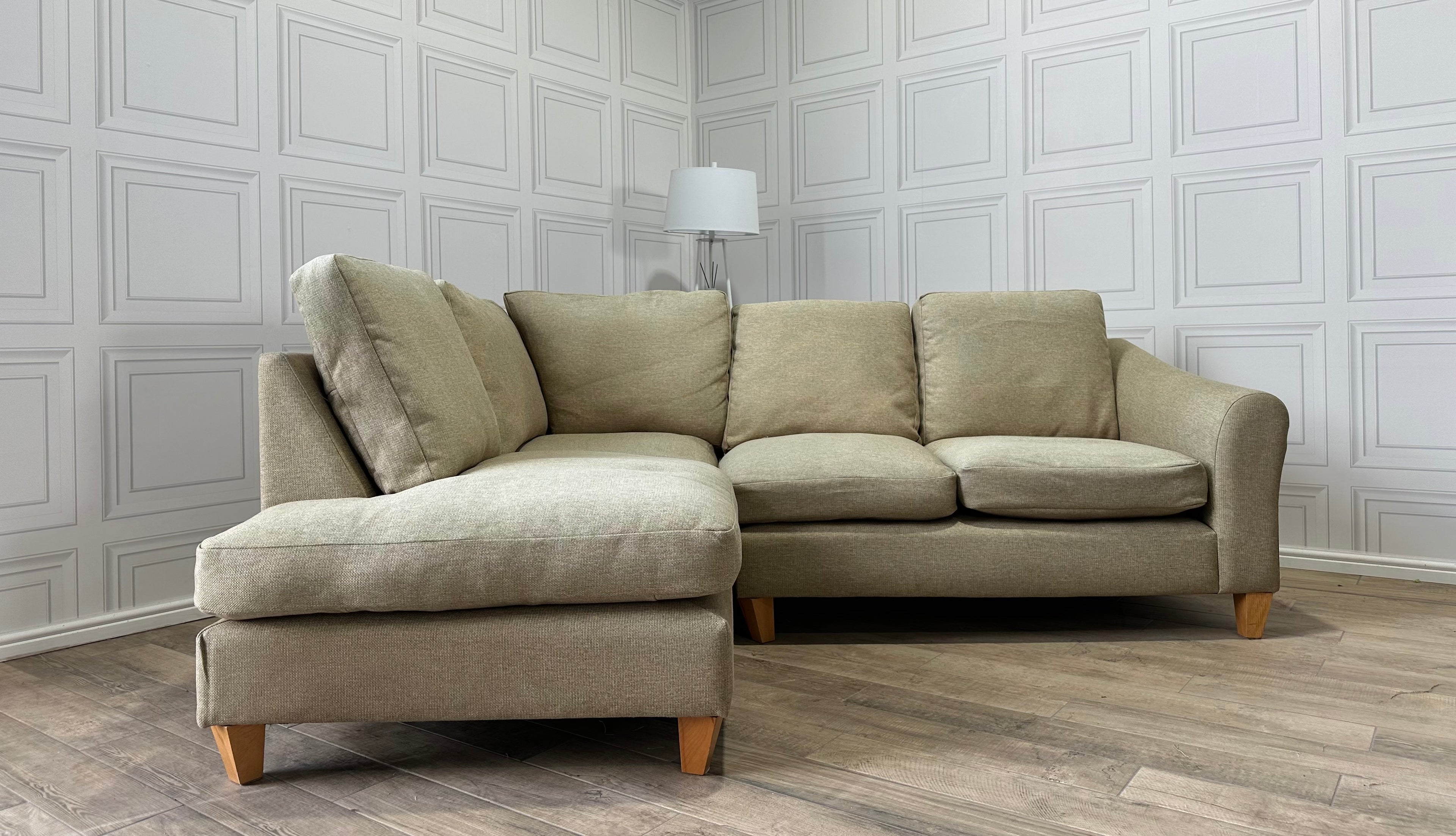 Laura Ashley Baslow Beige Corner Sofa - Delivery Available