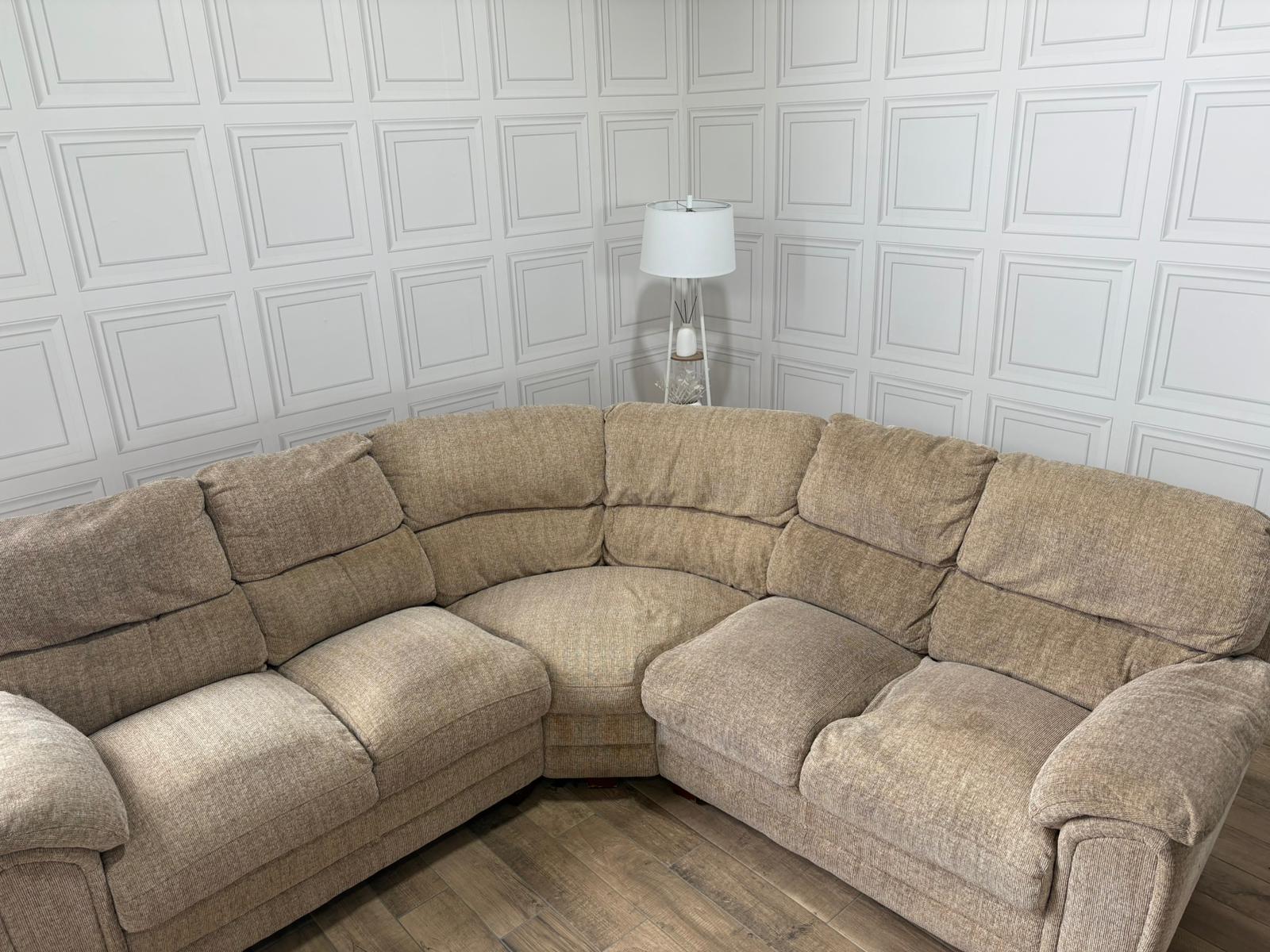 Furniture Village Beige Corner Sofa - Delivery Available - Payment On Delivery