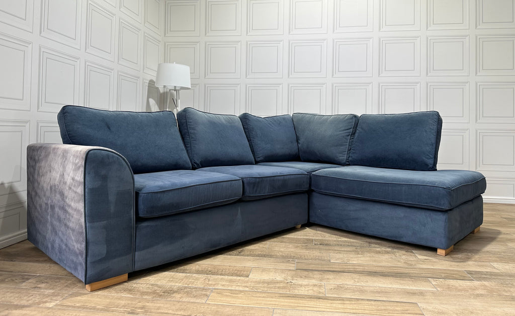 Navy Blue DFS Orka Corner Sofa - Delivery Available