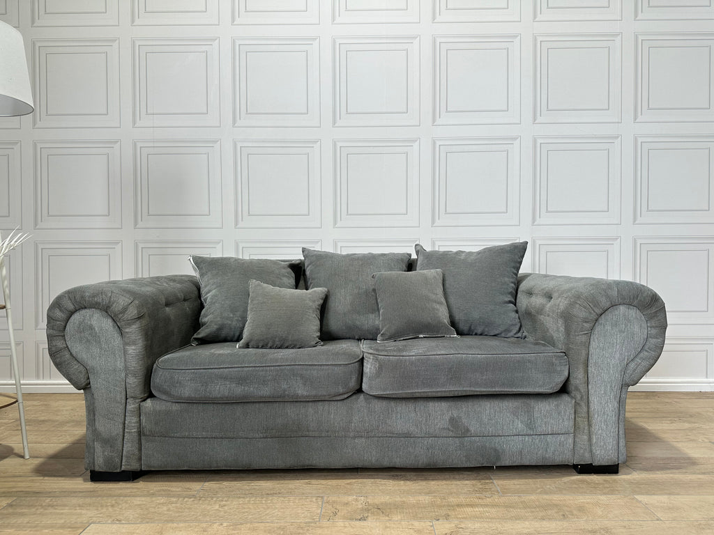 Grey 2 & 3 Seater Verona Set - Delivery Available - Payment On Delivery