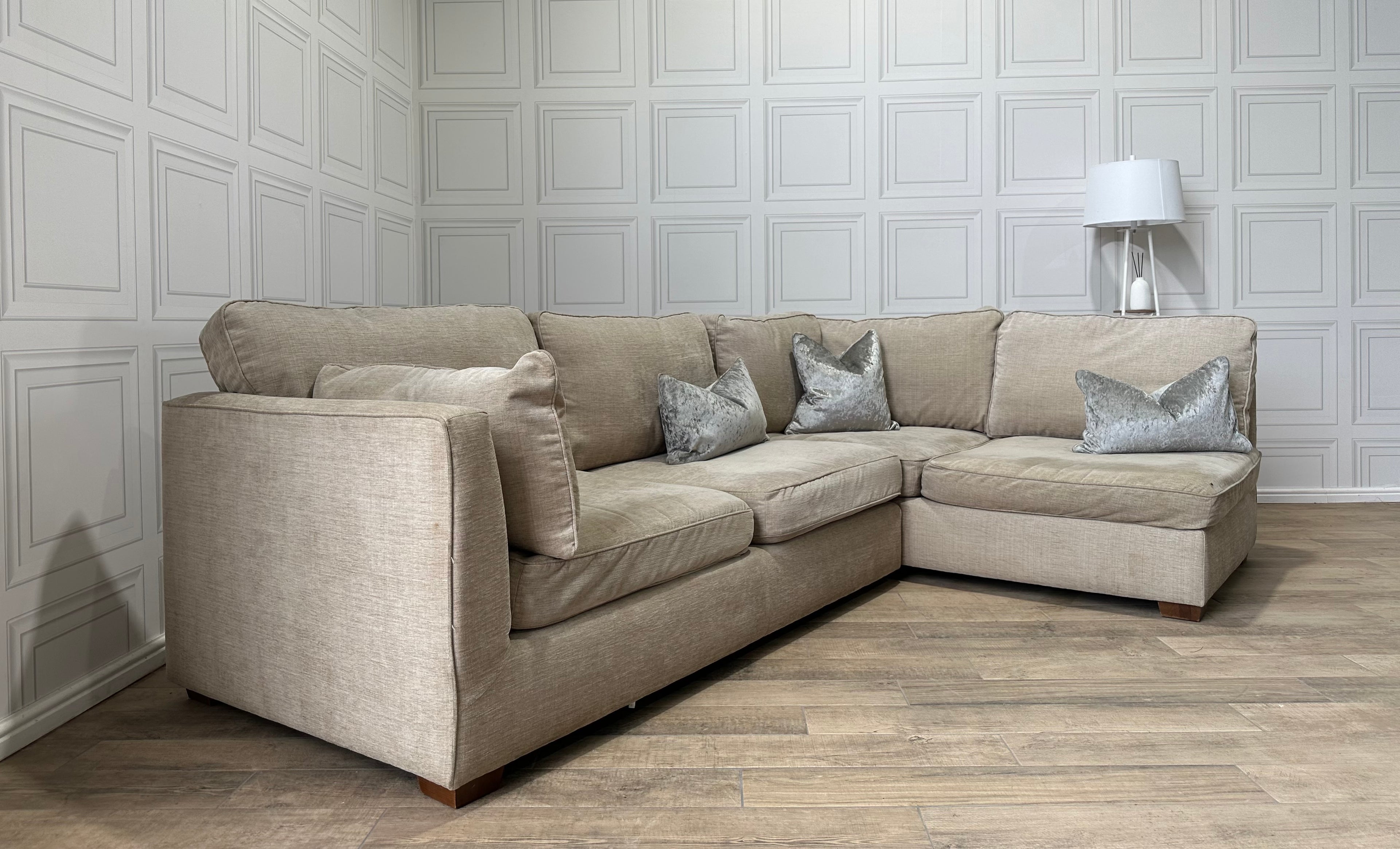 Marks & Spencer Beige Corner Sofa - Delivery Available - Payment On Delivery - Cheshire Based