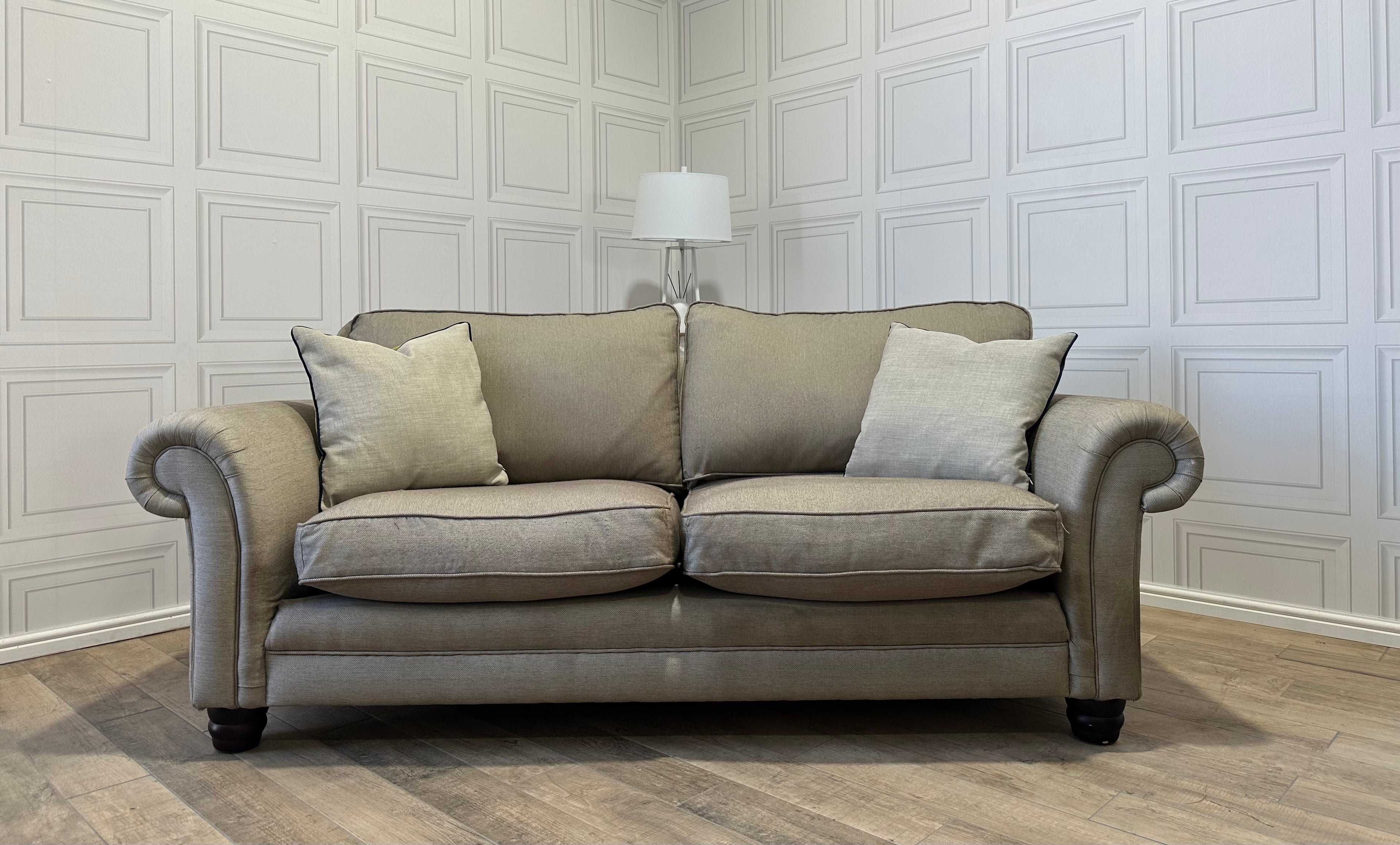Laura Ashley 2/3 Seater Beige Sofa - Delivery Available