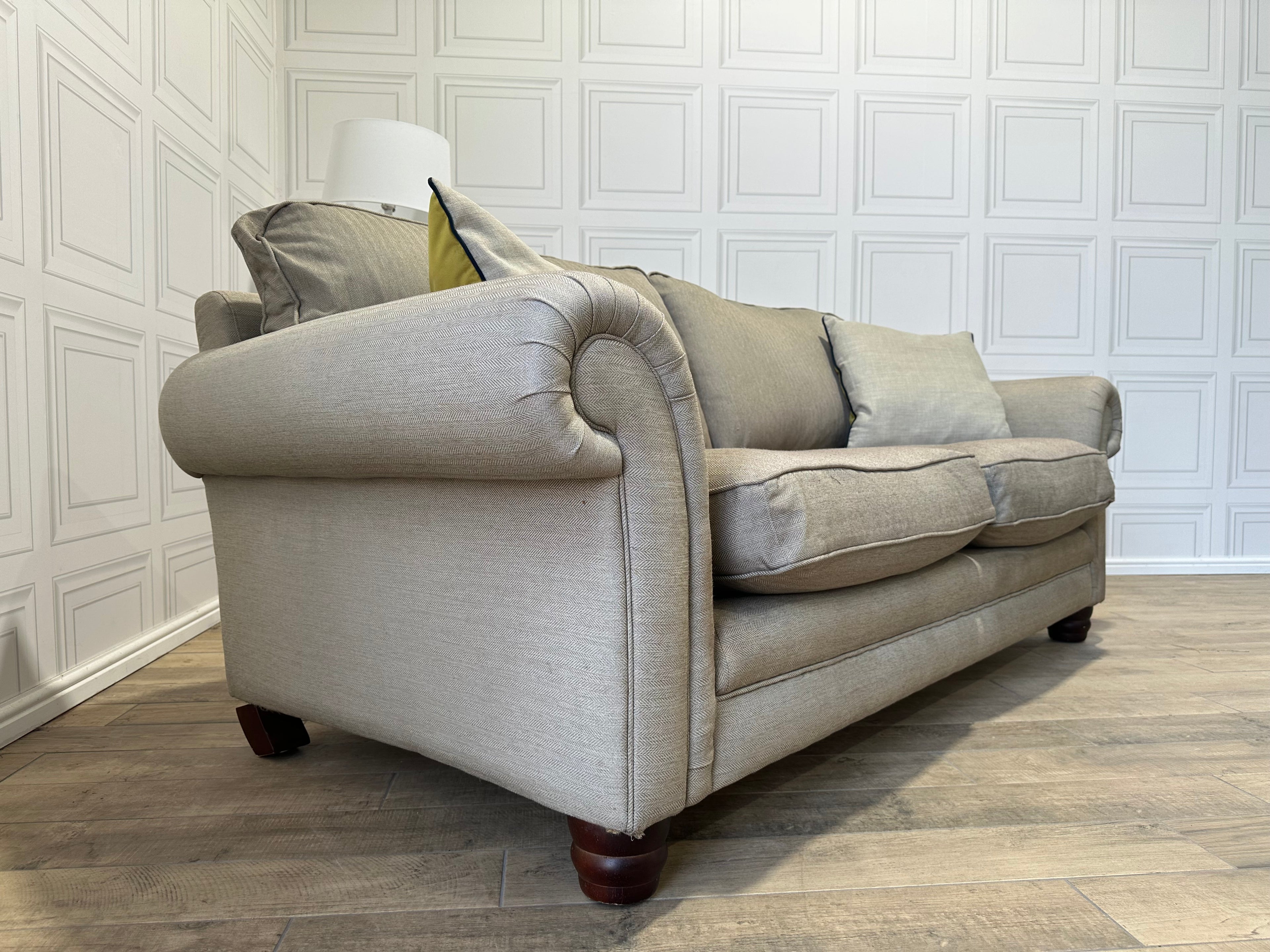 Laura Ashley 2/3 Seater Beige Sofa - Delivery Available