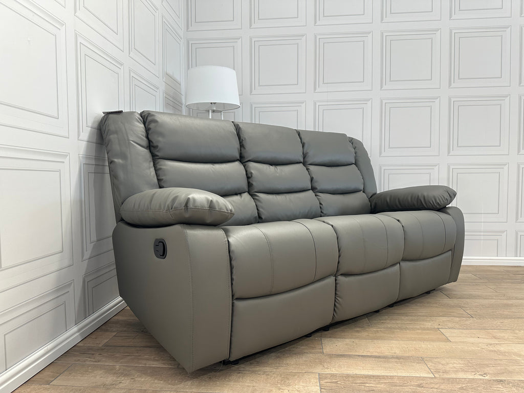 Brand New 3 Seater Leather Recliner Sofa - Same Day Delivery Available