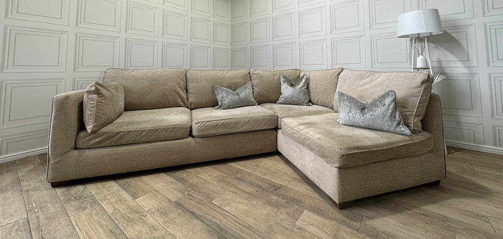 Marks & Spencer Beige Corner Sofa - Delivery Available - Payment On Delivery - Cheshire Based