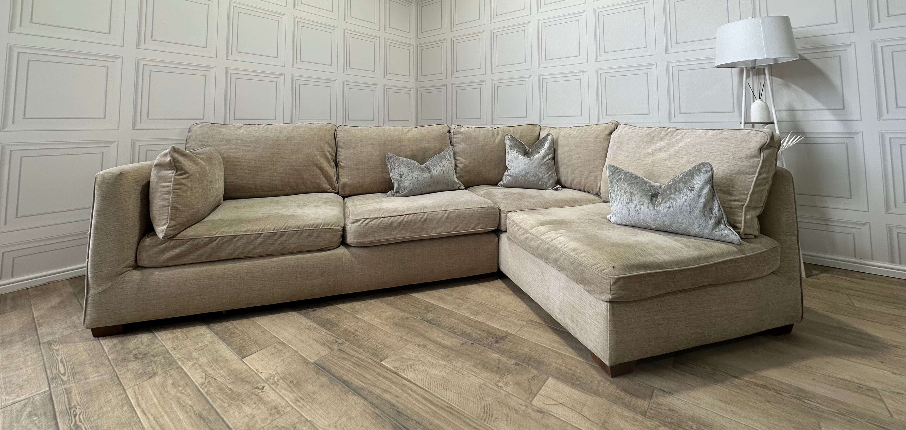 Marks & Spencer Beige Corner Sofa - Delivery Available - Payment On Delivery - Cheshire Based