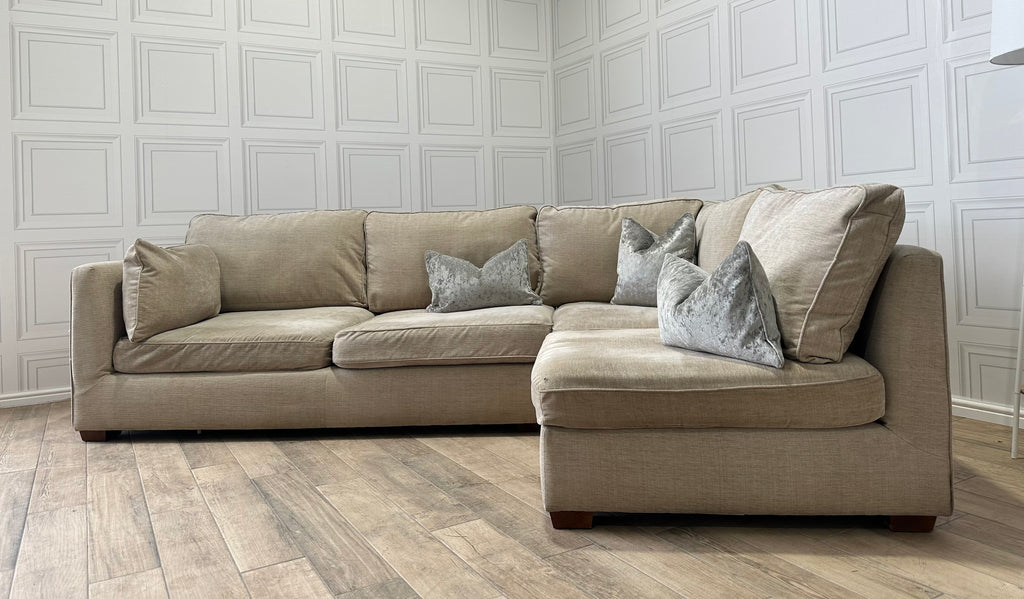 Marks & Spencer Beige Corner Sofa - Delivery Available - Payment On Delivery - Cheshire Based