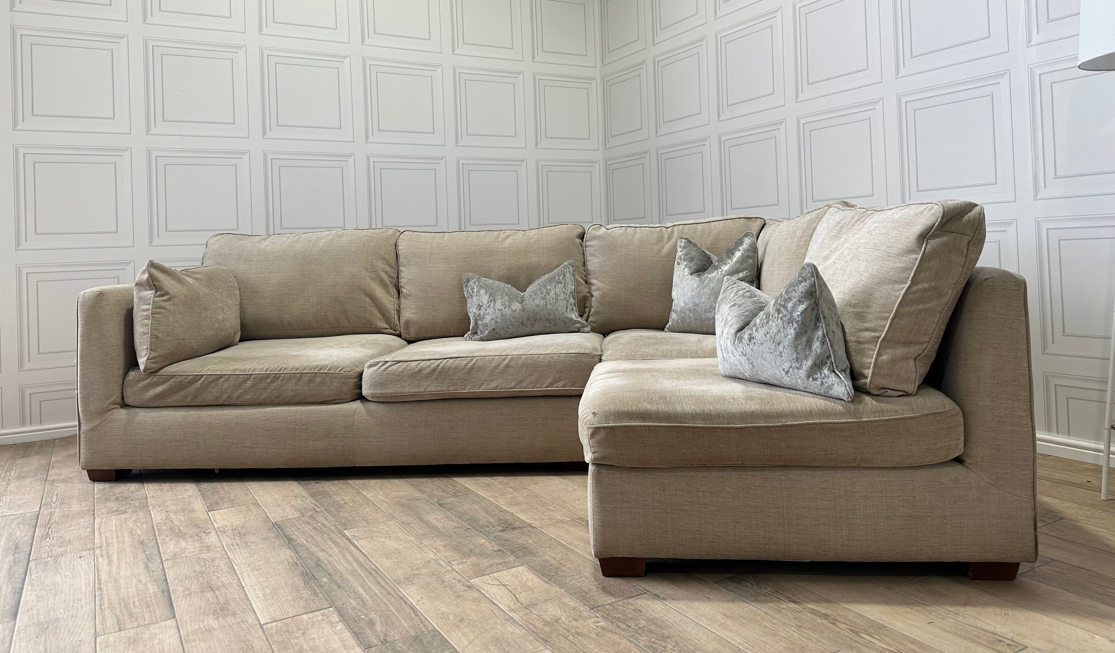 Marks & Spencer Beige Corner Sofa - Delivery Available - Payment On Delivery - Cheshire Based