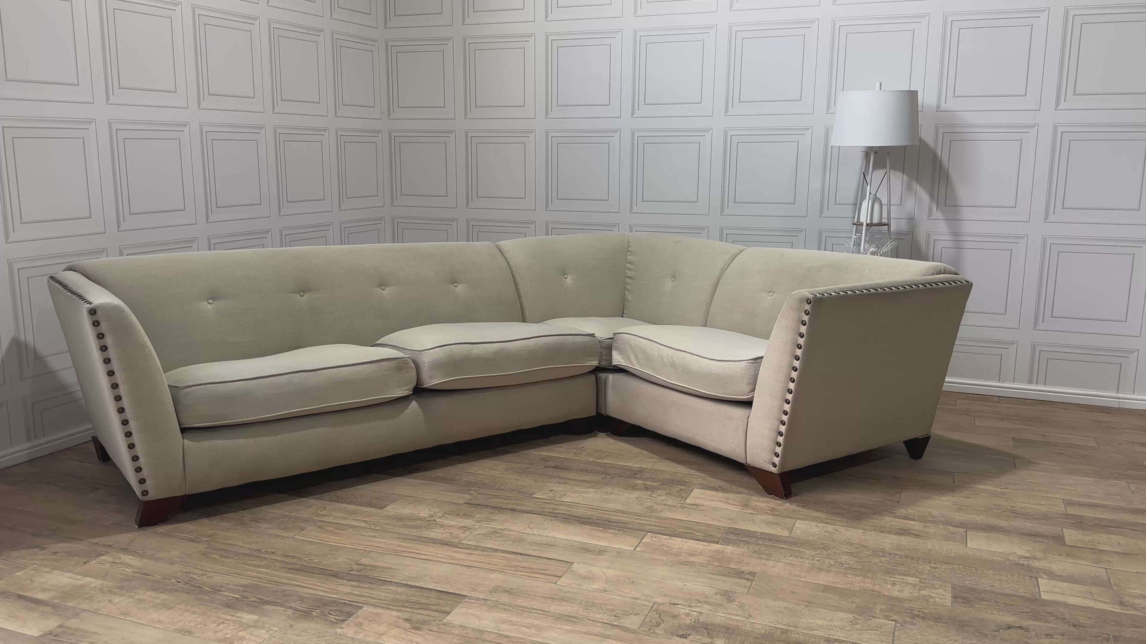 Large Sofology Cream/Beige Corner Sofa - Delivery Available - Payment On Delivery - Cheshire Based